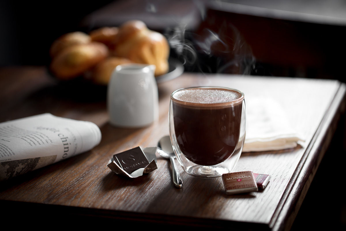 Monbana Tradition Chocolat Chaud Bio et équitable - 100 dosettes