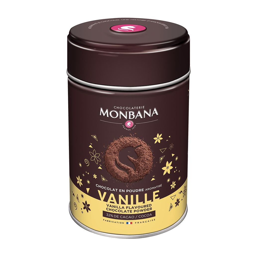 Chocolat en poudre aromatisé vanille - monbana