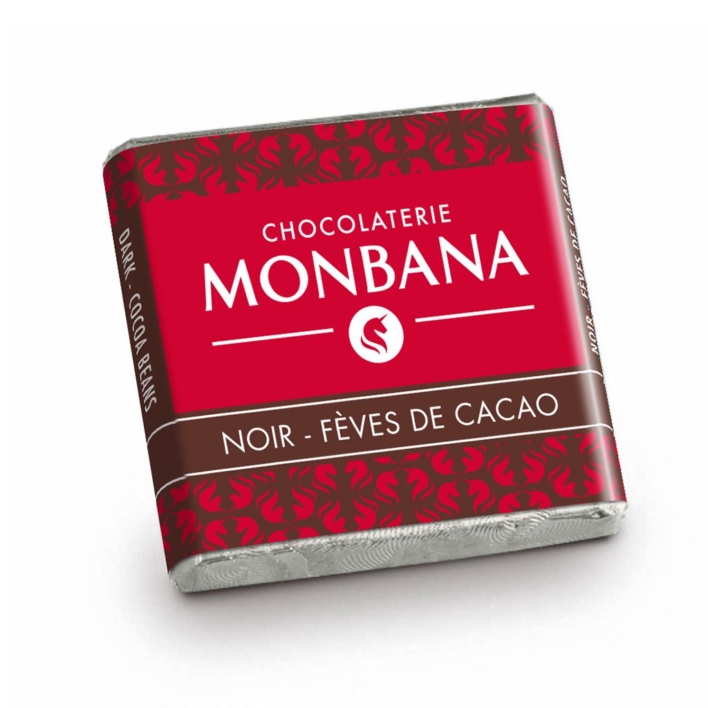 Coffret collection 18 carrés de chocolat noir 70% cacao Cap ou pas Cap  70g MONBANA